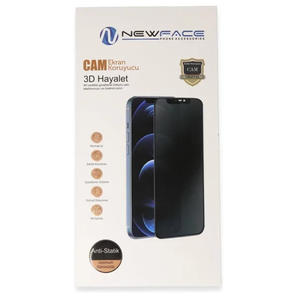 Xiaomi Redmi Note 15 Pro 5g 3d Antistatik Hayalet Cam Ekran Koruyucu - Siyah