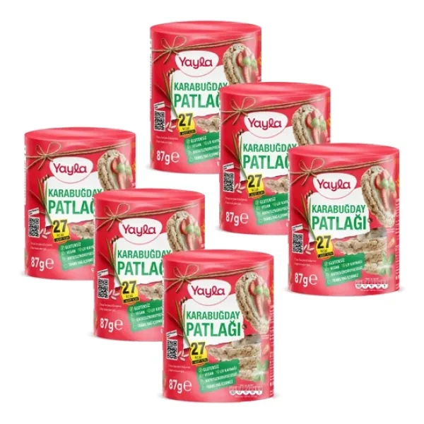 Yayla Karabuğday Patlağı 87 g x6