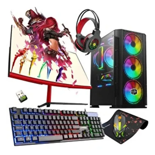 Zeiron Fx60 Intel Core i5 3470 23.8 " 16 GB RAM 1 TB SSD 256 GB HDD RX 550 Curved FreeDOS Gaming Masaüstü Bilgisayar
