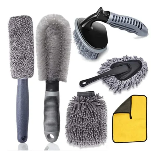 Zhltools 6 Parçalı Araba Ve Lastik Temizleme Premium Set