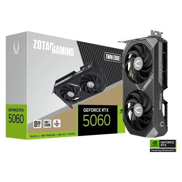 Zotac Gaming Twin Edge GeForce RTX 5060 8GB GDDR7 128Bit HDMI/DP Ekran Kartı