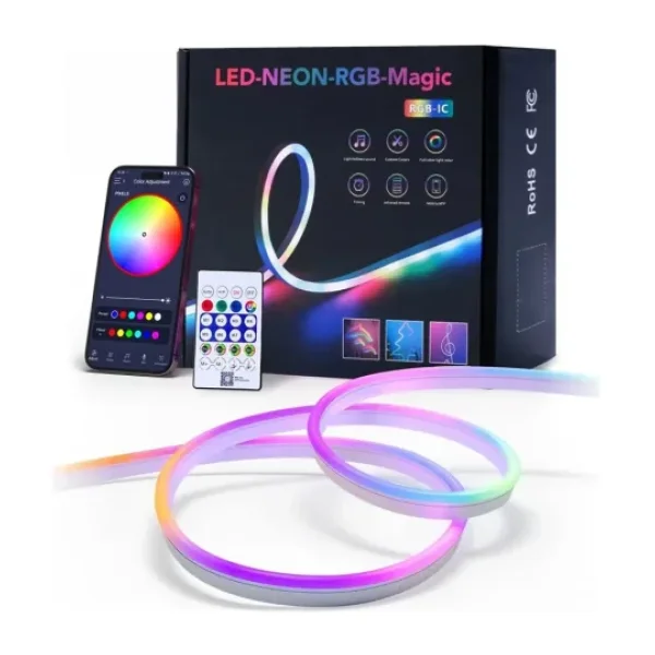 5 m Kumandalı Hortum RGB Neon Şerit LED