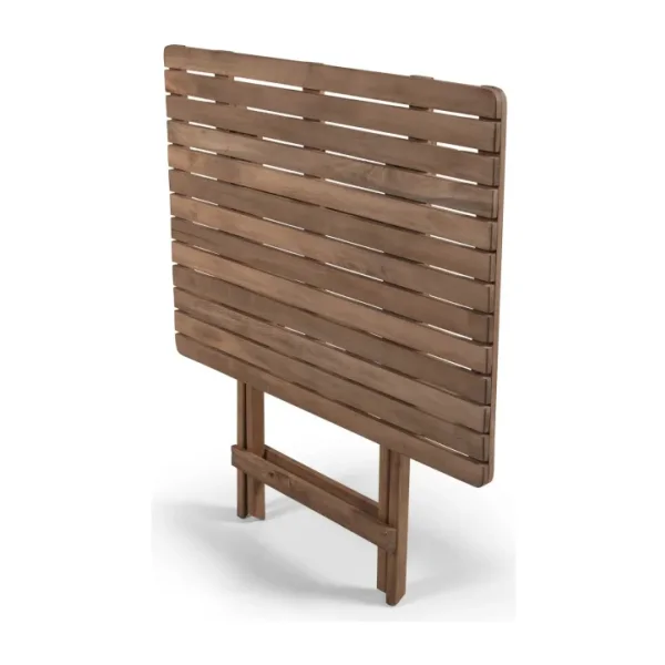 Barış Ahşap Ahşap Katlanır Masa Balkon Bahçe Teras Masası - 60 x 80 cm