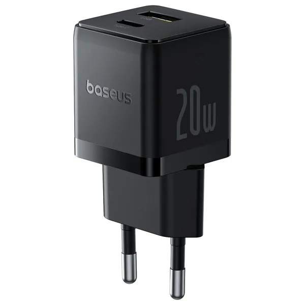 Baseus Palm C+U 20 W Siyah Hızlı Şarj Adaptörü