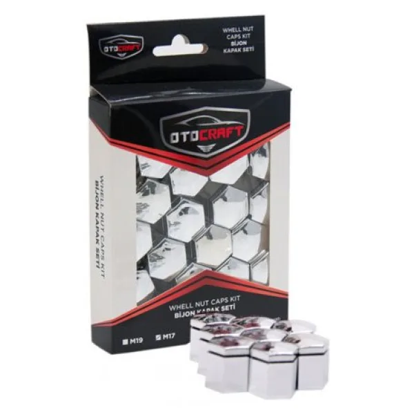 BİJON KAPAĞI 19MM KROM RENK 20 ADET