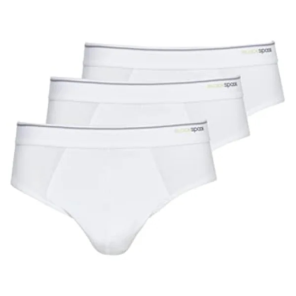 Blackspade Erkek Slip 3'lü Paket Tender Cotton 9672 - Beyaz Beyaz L