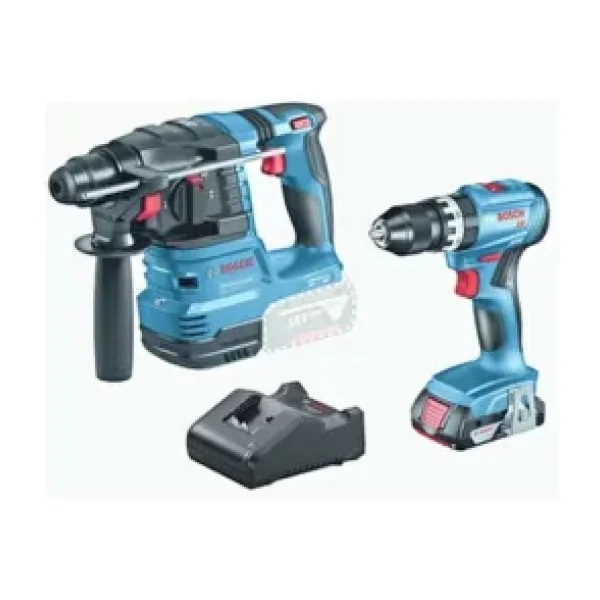 Bosch GSB 18V-25 Vidalama Makinesi + GBH 18V-18 Tek Akülü 2 Ah Elektrikli El Aletleri Seti