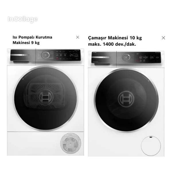 Bosch WGB254A1TR Çamaşır Makinesi ve WQB245A0TR Kurutma Makinesi 2025 Model I-DOS Özellikli