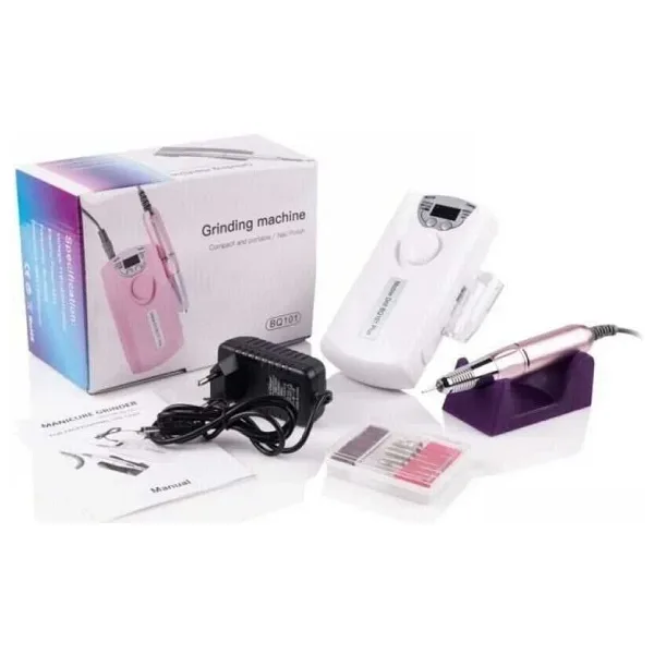 BQ101 Şarjlı Manikür Pedikür Tırnak Törpü Seti - Beyaz