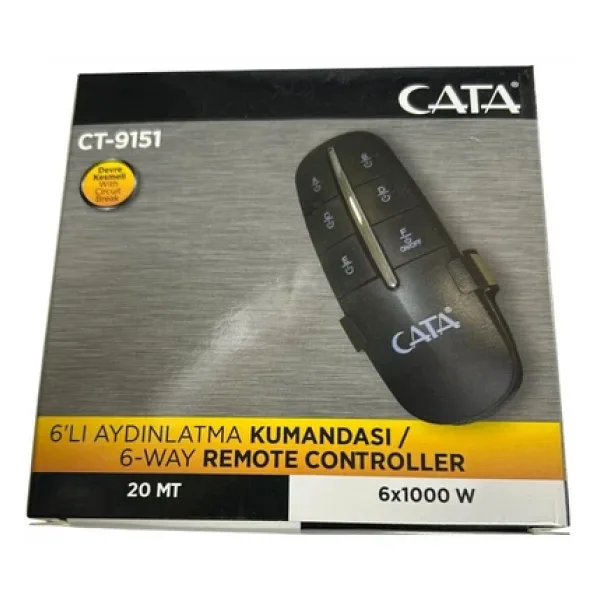 Cata CT9151 6X1000W 6 Li Avize Aydınlatma Kumandası