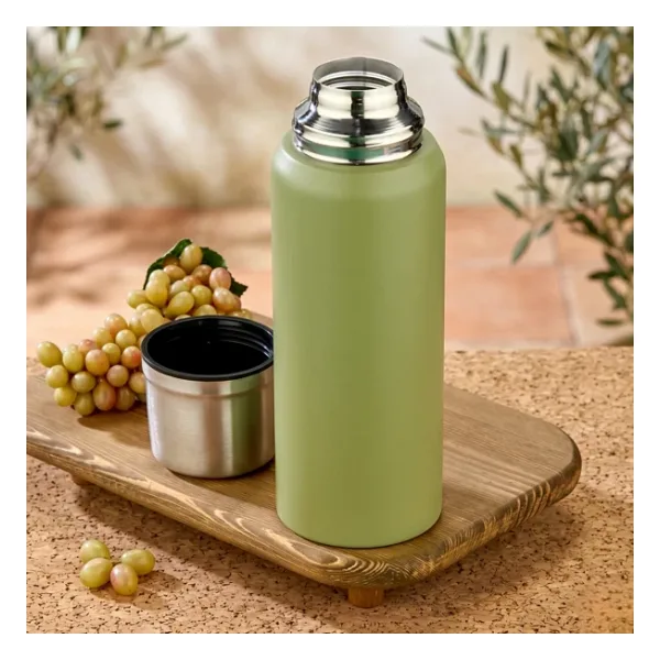 Cooker 1 Litre Çift Katlı Çelik Termos