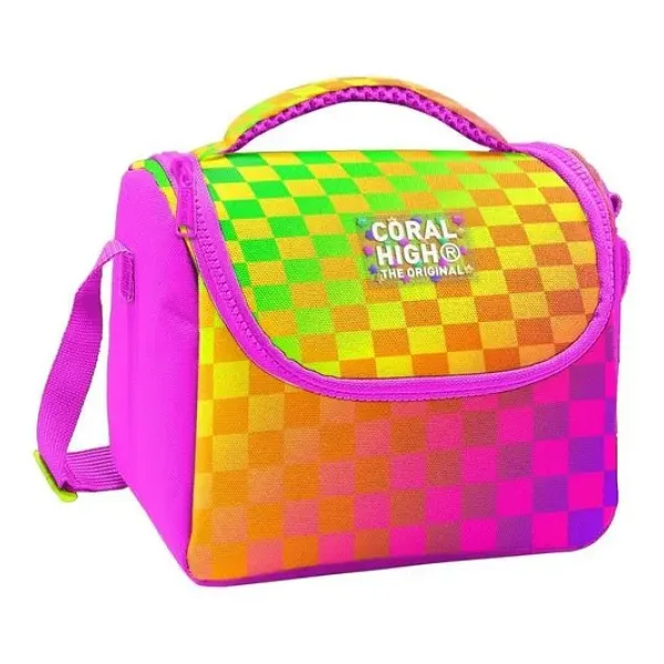 Coral High 37103 Dama Desenli Termoslu Beslenme Çantası