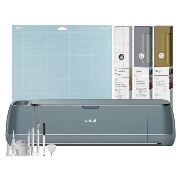 Cricut Maker 4 Kesici Makine Başlangıç Paketi (Makine+Alet Seti+Transfer Bandı+Altın&Gümüş Vinil)