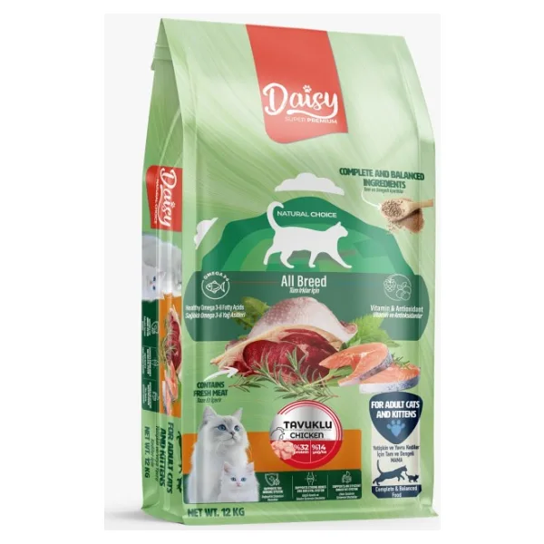 Daisy Premium Tavuklu Yetişkin Kedi Maması 12 Kg