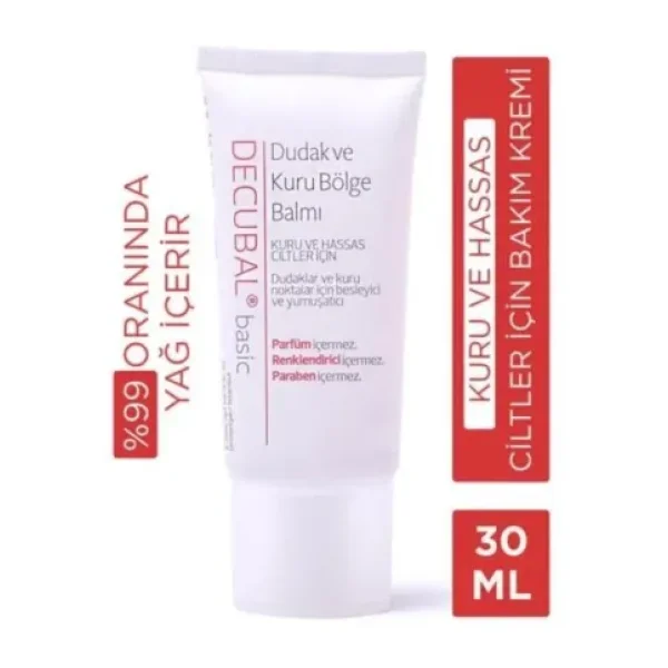 Decubal Dudak ve Kuru Bölge Balmı 30 ml