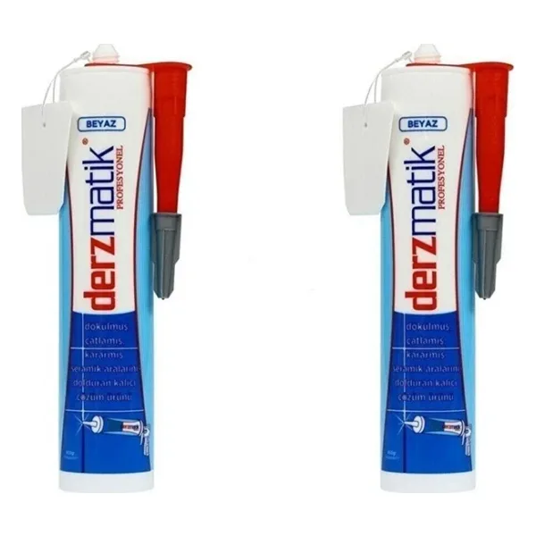 Derzmatik Profesyonel Kartuşlu Beyaz 450 gr 2'li Set