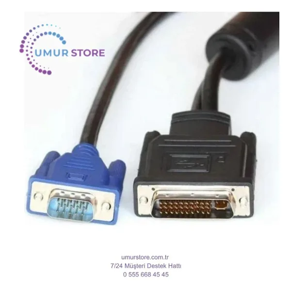 Dvi 30+5 vga usb kablo m1 dvi vga çevirici projeksiyon kablo