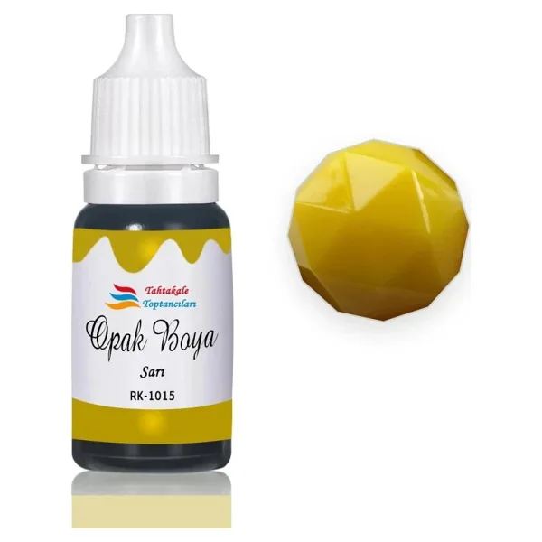 Epoksi Reçine Opak Boya Pigment Opak Epoksi Boyası 20 ML Sarı - 1015