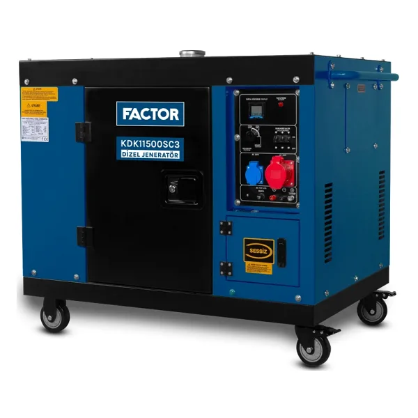 Factor KDK11500SC3 11 KVA DİZEL KABİNLİ JENERATÖR TRİFAZE