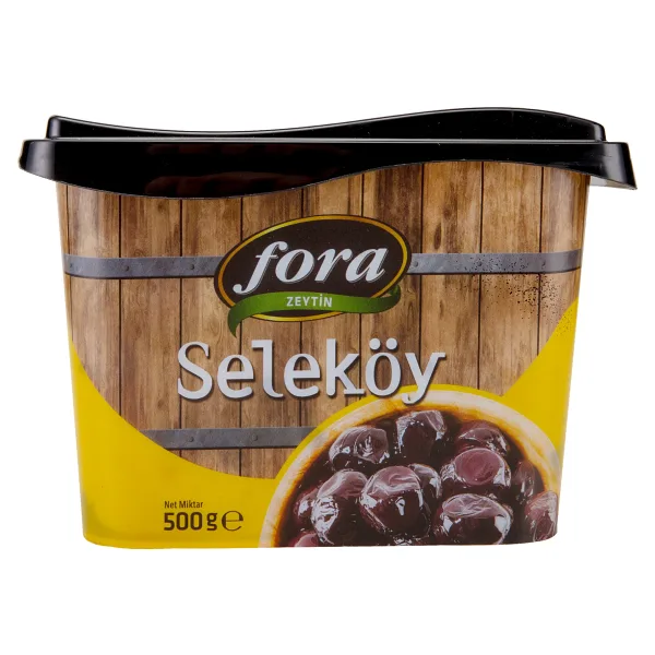 Fora Gemlik Doğal Salamura Siyah Zeytin Fora Gemlik Doğal Salamura Siyah Zeytin (500 g)