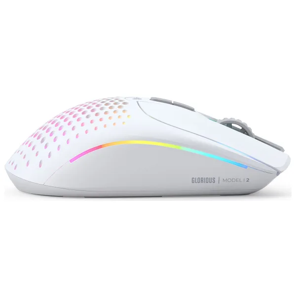 Glorious Model I 2 GLO-MS-IWV2-MW Beyaz RGB Ergonomik Optik Kablolu/Kablosuz Oyuncu Mouse