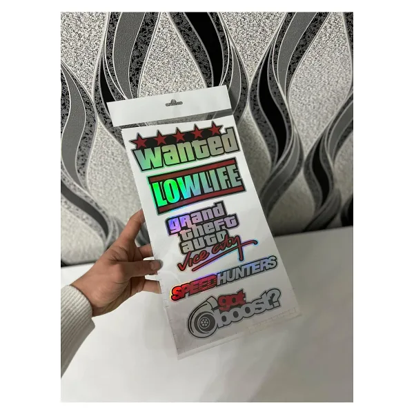 Hologram Kart HOLOGRAMLI ETİKET ARABA ARKA CAM YAZILARI HOLOGRAMLI YENİ