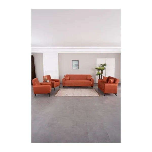 Kilim Mobilya Dove Yüksek Ayaklı 3 2 B Koltuk Takımı Turuncu