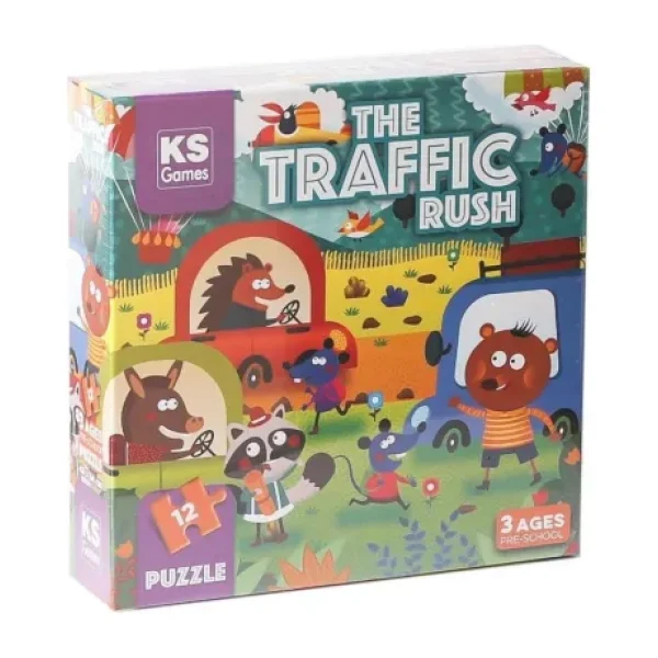 KS Games The Traffic Rush Puzzle 12 Parça 32702