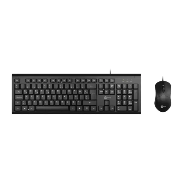 Lenovo Lecoo CM101 Siyah Kablolu Klavye Mouse Seti