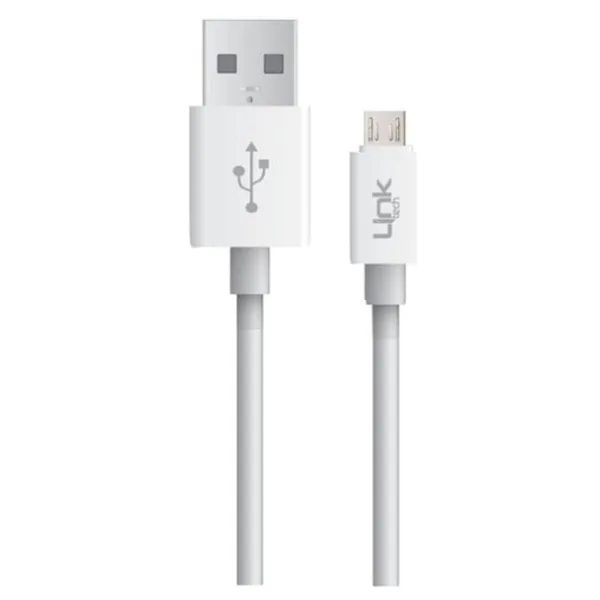 LinkTech K600 Safe 1 m Beyaz Micro USB Hızlı Şarj Kablosu