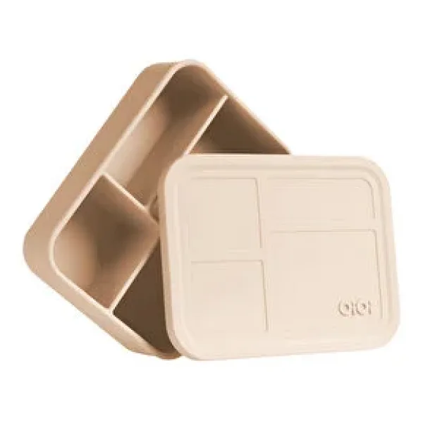 OİOİ Bento Bej 1300 ml Bölmeli Beslenme Kutusu