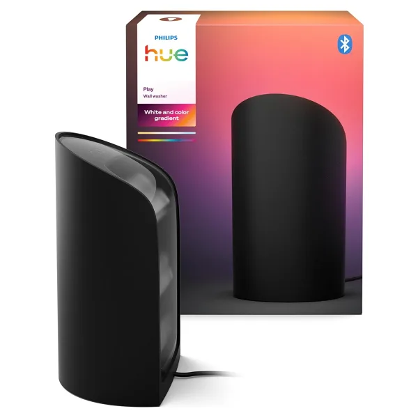 Philips Hue Flare Akıllı Duvar Aydınlatma - Siyah - Renkli ışık, ColorCast teknolojisi, Bluetooth uyumlu, Alexa, Apple Home ve Google Assistant ile sesli kontrol - 25.000 Saat Ampul Kullanım Ömrü