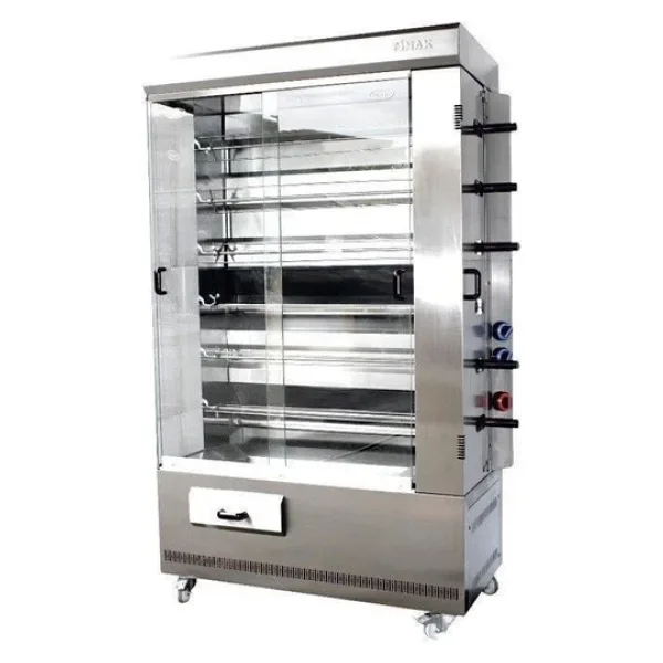 Pimak Kollu Piliç Makinesi 6 şiş 30 Piliç Tüplü