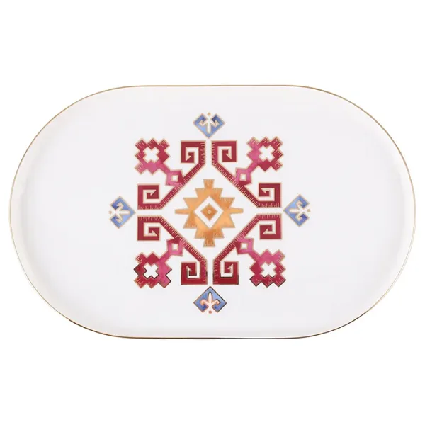 Porland Arabesque Serisi 32 cm Kayık Tabak