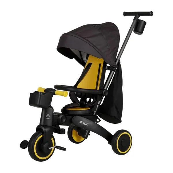 Prego T807A Evo Katlanabilir Sarı 3 Tekerlekli Bisiklet