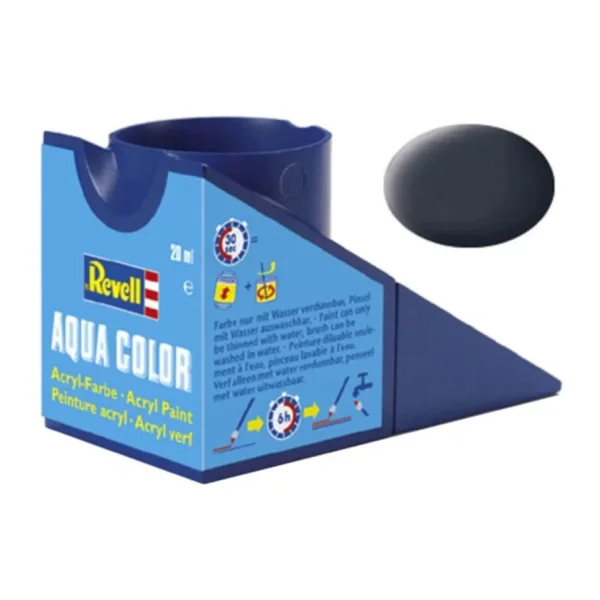 Revell - Su Bazlı Maket Boyası Tank Gri Mat 18 Ml (36178)
