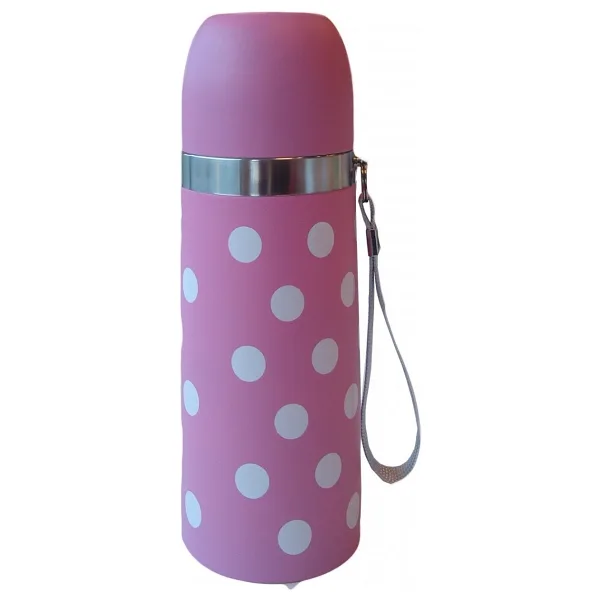 Sema Baby Puantiyeli Pembe Termos 350 ml