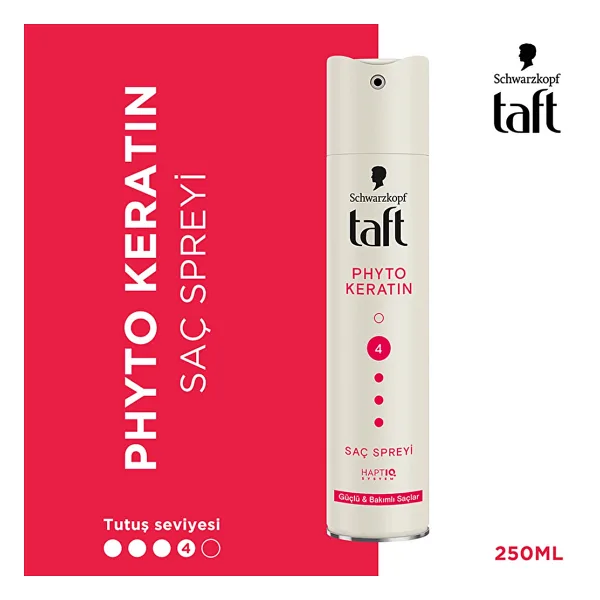 Taft Phyto Keratin Ultra Güçlü No:4 250 ml Saç Spreyi