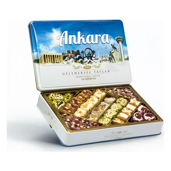 Tuğba Kuruyemiş Geleneksel Tatlar Metal Kutu 540 Gr (Ankara)