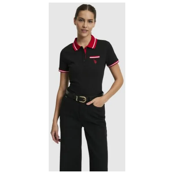 U.S. Polo Assn 50323455 Kısa Kollu Polo Yaka Kadın Tişört