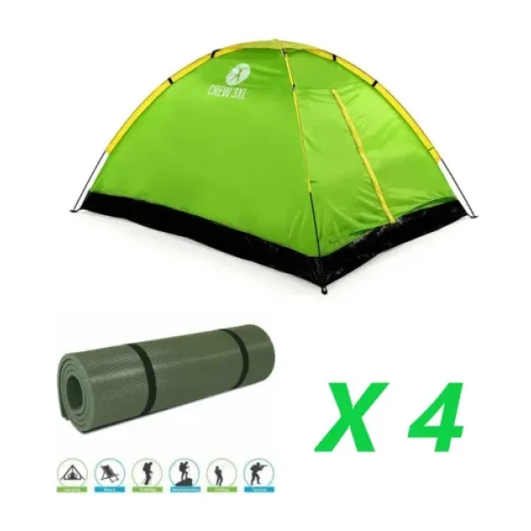 Upland Crew 3xl Kamp Seti - 4 Kişilik 4 Tane Mat