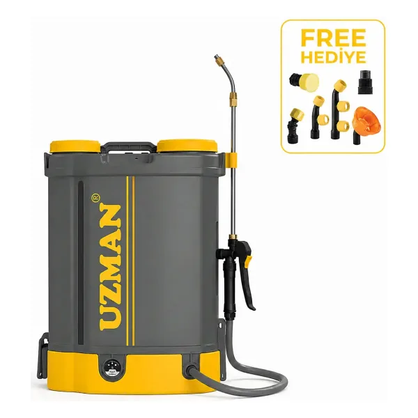 Uzman USR-403 16 lt Şarjlı Sırt Tipi Pulverizatör İlaçlama Pompası