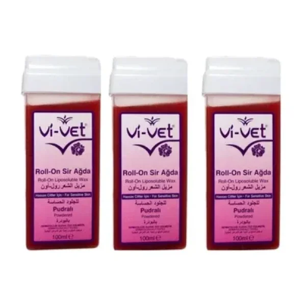Vi-Vet Pudralı 100 ml 3 Adet Roll-On Sir Ağda