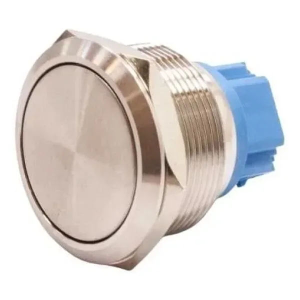 WD25B-P1 25mm Düz Yaylı Metal Buton
