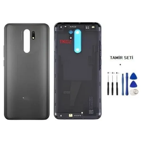 Xiaomi Redmi 9 Full Kasa Arka Kapak Yan Tus Takimi Sıyah - Tamır Setı