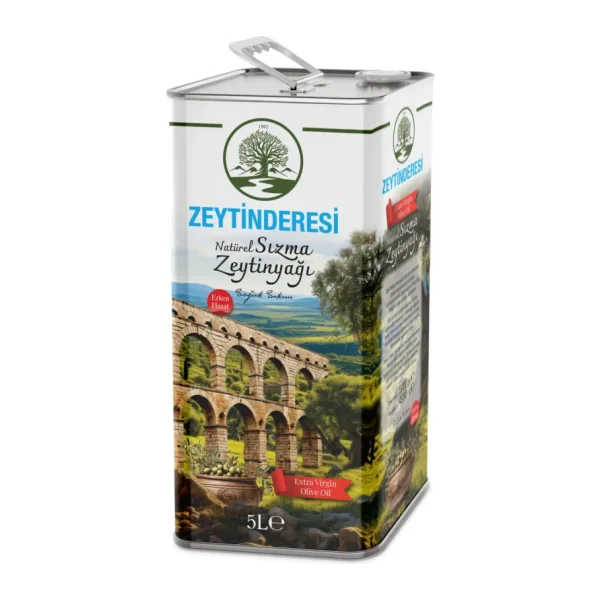 Zeytinderesi Natürel Sızma Soğuk Sıkım Zeytinyağı 5 lt