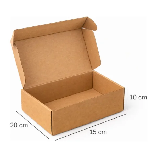 20x15x10 Cm Kutu- Mini E-ticaret Kargo Kutusu-Kraf Kutu- 0,5 Desi Kutu-25 Adet
