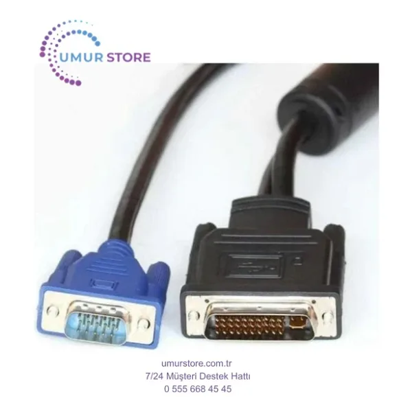 30 pin dvi vga kablo geniş dvi vga kablo 1.8 metre 35 pin dvi vga kablo