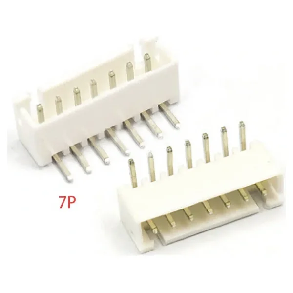 7 Pin JST-XH 2.54 Tunik Konnektör Erkek Eğik 90°
