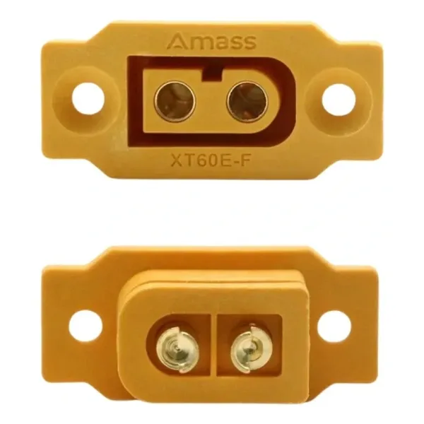 Amass XT60E-F Panel Tipi Dişi Konnektör - XT60